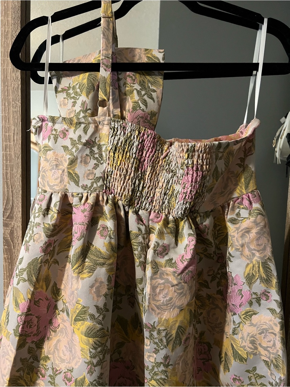 Petal & Pup Bettina Floral Bow Front One-Shoulder Maxi Dress - Picture 9 of 11